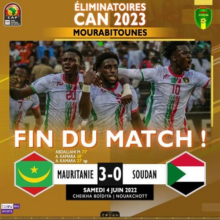 CAN 2023 : la Mauritanie écrase le Soudan en qualifications lors de la première journée du groupe I