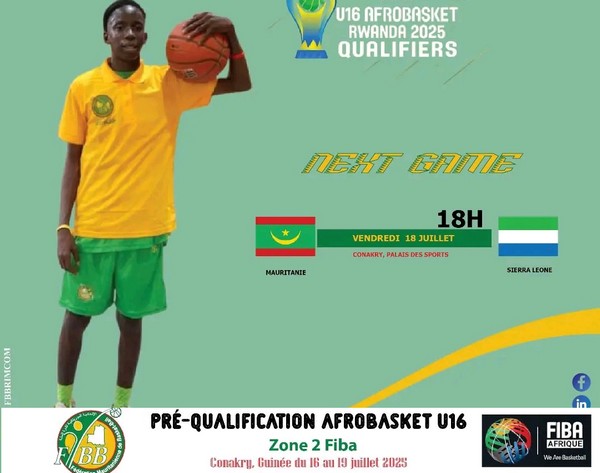 AfroBasket U16 – Zone 2 : La Mauritanie débute face à la Sierra Leone 
