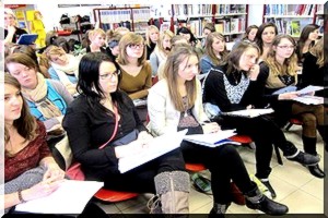 Rencontre au lycée Jean-Monnet Choc d'univers entre Mauritanie et cosmétique. 