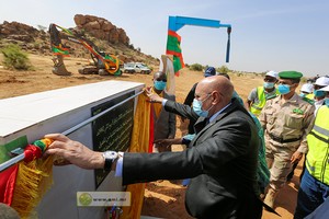 Le président de la République donne le coup d’envoi de l’extension du réseau d’eau de la ville de Sélibaby