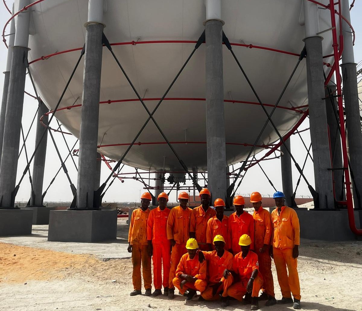 RIMGAZ met en service une nouvelle sphère de 4.000 m3, en renforcement des capacités de stockage du pays