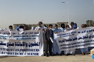Sit-in des enseignants en grève depuis le 31 mai
